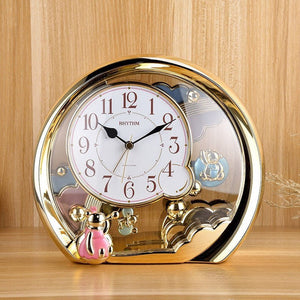 Cartoon European-Style Living Room Bedroom Luxury Desk Clock Ornaments