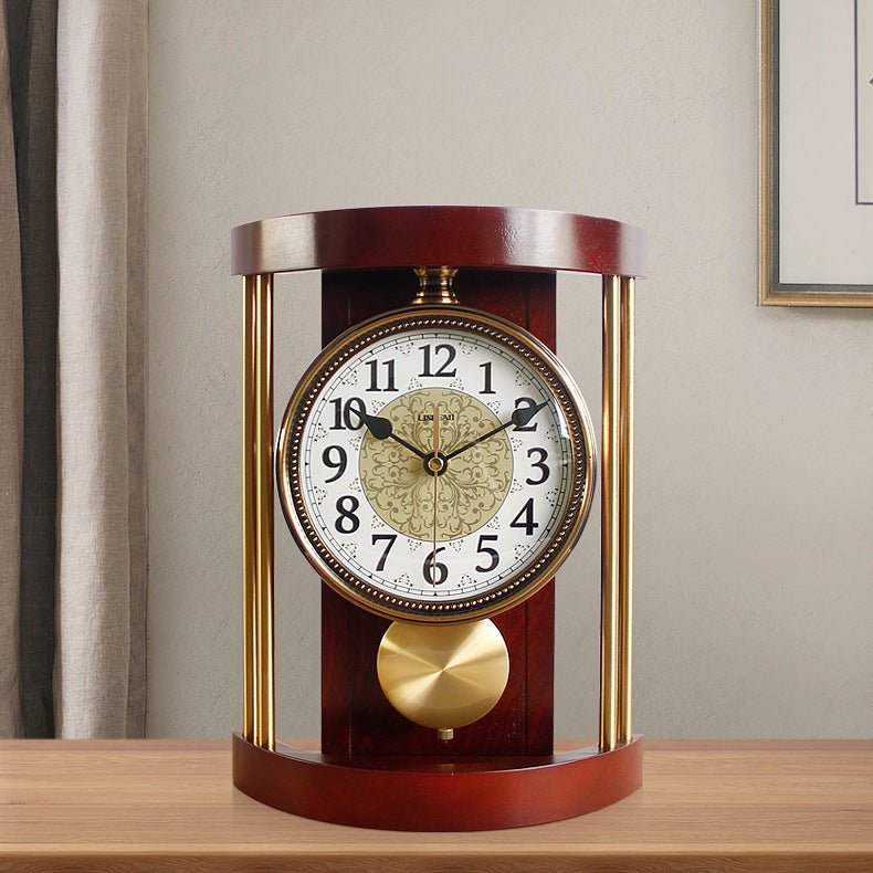 Retro Clock On The Hour Clock Pendulum Clock
