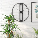 Load image into Gallery viewer, Wall Clock Living Room Metal Iron Clock Fashion Decorative Wall Sticker Clock
