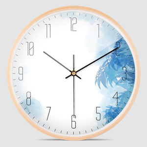 Creative Personality Japanese Solid Wood Wall Clock Simple And Modern