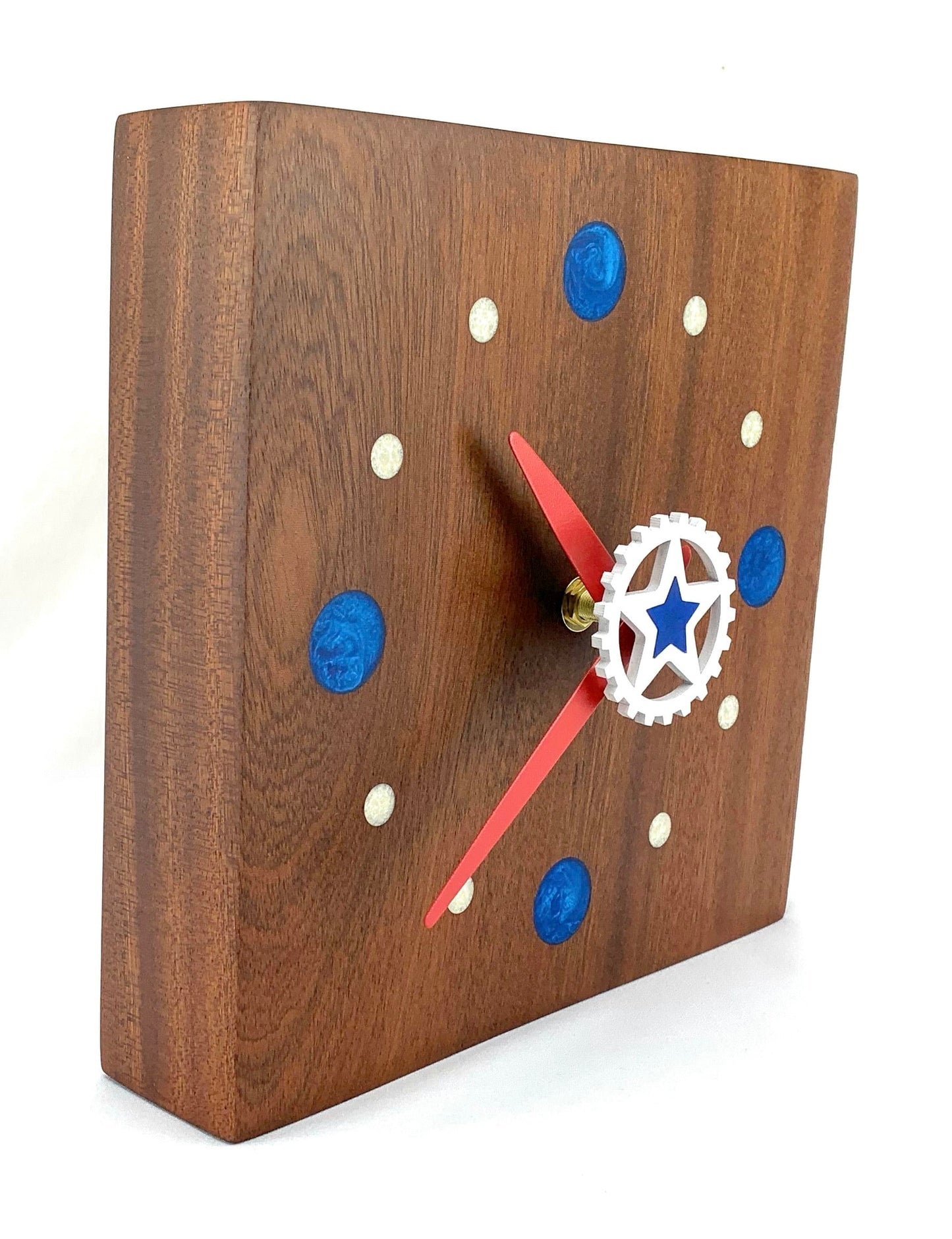 KingWood Cedar Slab Wall Clock "The All-American"