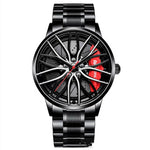 Load image into Gallery viewer, Auto Racing Sport Wheel Watch red
