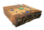 Load image into Gallery viewer, KingWood Live Edge Texas Pecan Slab Wall Clock &quot;Observation&quot;
