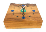 Load image into Gallery viewer, KingWood Live Edge Texas Pecan Slab Wall Clock &quot;Observation&quot;
