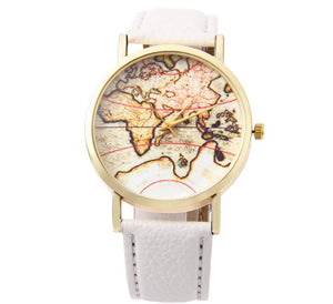 Vintage Earth World Map Watch