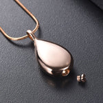 Load image into Gallery viewer, Titanium Steel Drop Shape Urn Pendant Necklace Jewelry
