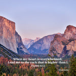 Load image into Gallery viewer, Sacred Cross Necklace, Bible Verse Psalm 61:2, Yosemite card only
