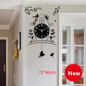 The Bird House Pendulum Wall Clock