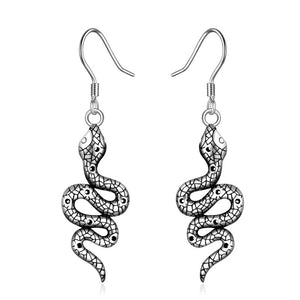 Snake Shaped Dangle Animal Hook Earrings for women