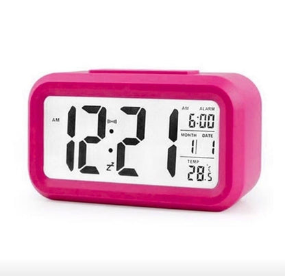 Pink LED Alarm Clock