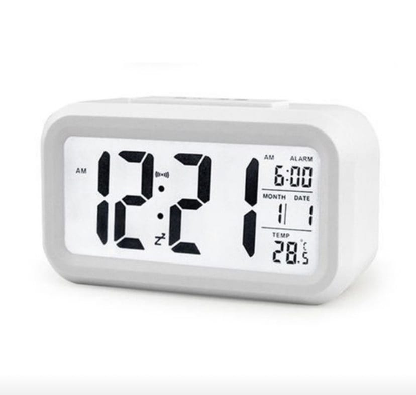 White LED Alarm Clock