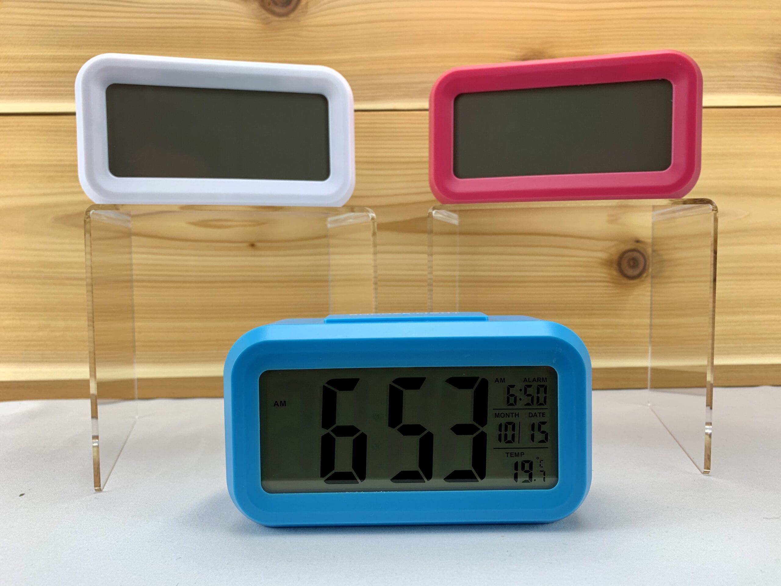 Compact LED Screen Alarm Clock colors