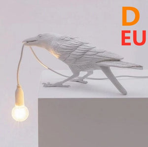 Creative Auspicious Bird Resin Wall Lamp Decoration
