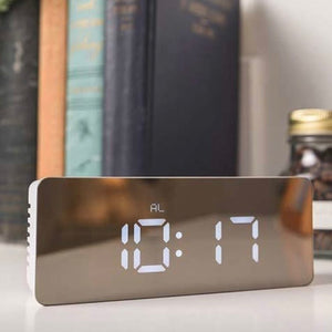 Mirror Bedside Alarm Clock