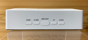 Bedside Mirror LED Alarm Clock, Rectangle 