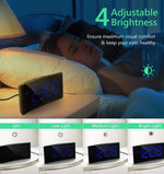 Load image into Gallery viewer, Large 5 Inch Display LED Alarm Clock adjustable brightness
