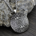 Load image into Gallery viewer, World Tree Double-Sided Pendant Necklace
