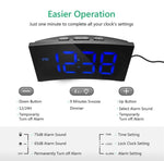Load image into Gallery viewer, Large 5 Inch Display LED Alarm Clock easy to set
