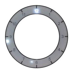 LED Digital Wall Clock Dual-Use Dimming Digital Circular Photoreceptive Clocks