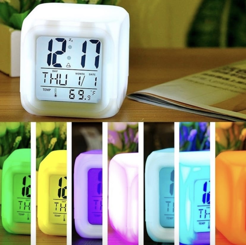 Colorful Cube Alarm Clock