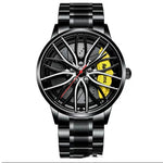 Load image into Gallery viewer, Auto Racing Sport Wheel Watch yellow

