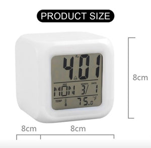 Colorful Cube Alarm Clock size chart