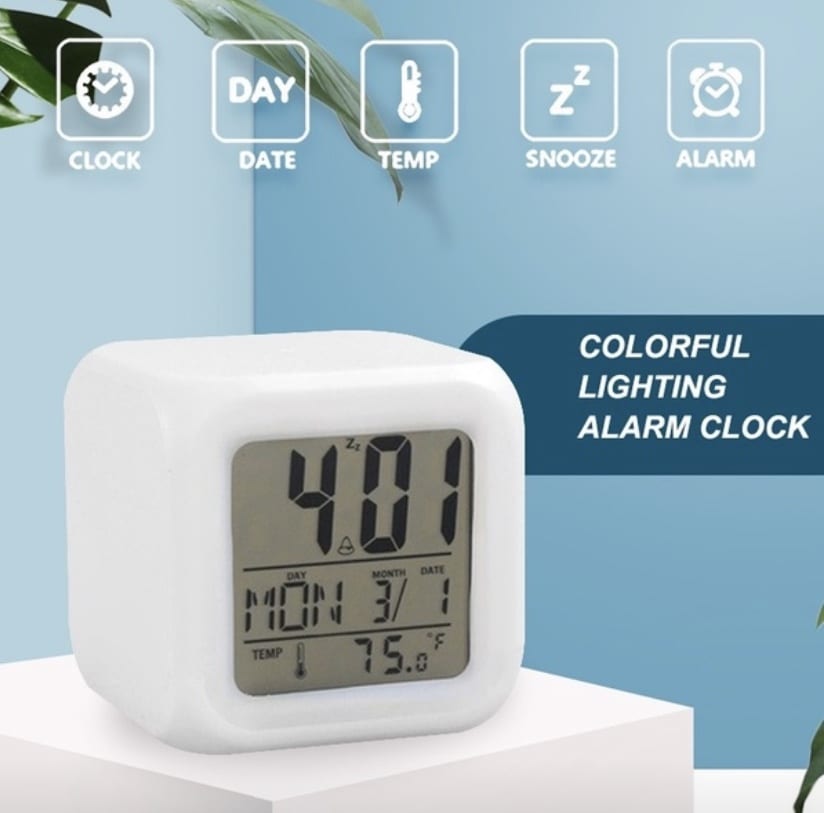 Colorful Cube Alarm Clock