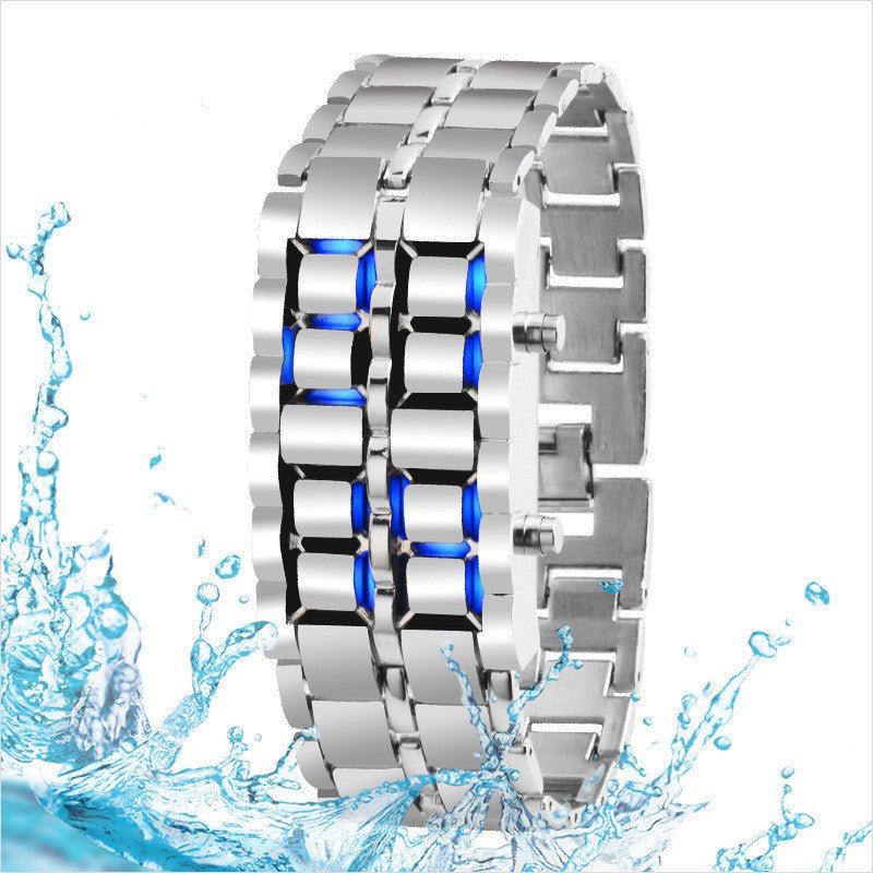 Totally Digital Watch silver with blue