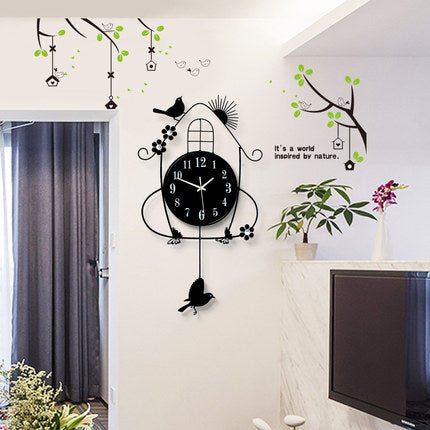 The Bird House Pendulum Wall Clock