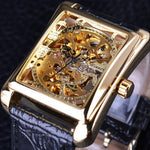 Load image into Gallery viewer, Winner men&#39;s fashion casual Swiss hollow manual mechanical watch
