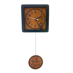 Load image into Gallery viewer, KingWood Personalized Pendulum Wall Clock on white wall
