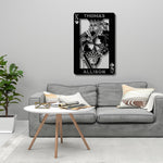 Load image into Gallery viewer, Personalized King &amp; Queen of Hearts Metal Wall Art black
