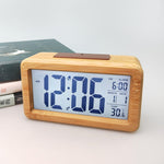 Load image into Gallery viewer, Simple Solid Wood Fashion Electronic Alarm Clock
