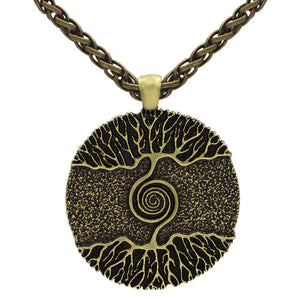 World Tree Double-Sided Pendant Necklace