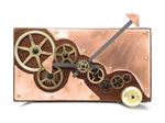 Load image into Gallery viewer, KingWood Reclaimed Cedar Slab Wall Clock with Brass Gears, &quot;Polished&quot;
