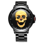Load image into Gallery viewer, 3D Skull Watch gold
