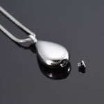 Load image into Gallery viewer, Titanium Steel Drop Shape Urn Pendant Necklace Jewelry

