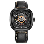 Load image into Gallery viewer, The hot blast dunk watch fashion automatic mechanical watches Mens hollow square dial watch
