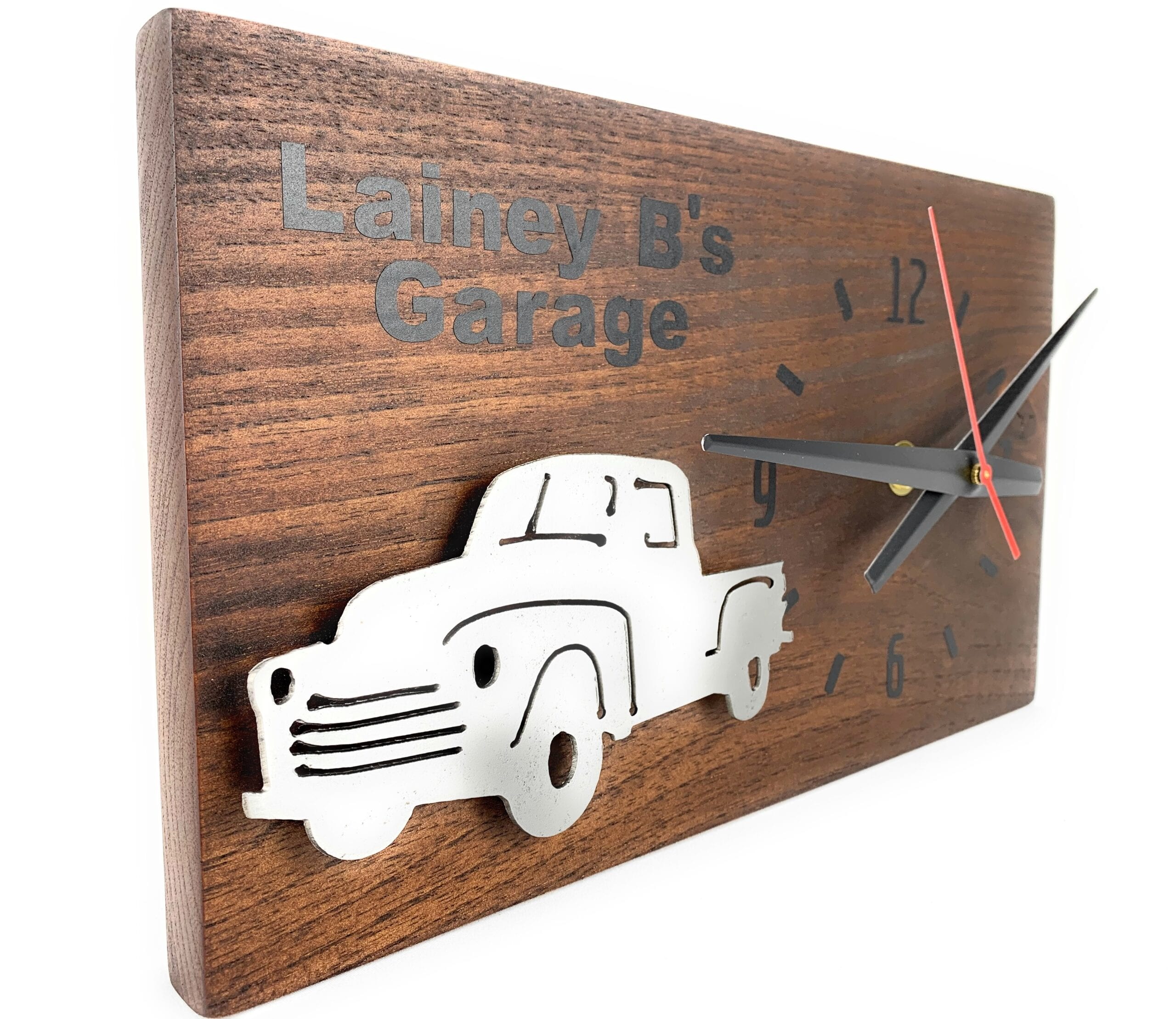 SOLD - KingWood Wood & Metal Wall Clock "Lil Truck"