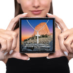 Load image into Gallery viewer, Sacred Cross Necklace, Bible Verse Psalm 61:2 being gifted by women
