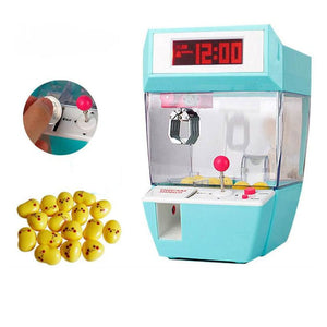 Coin clip gashapon machine candy alarm clock game machine