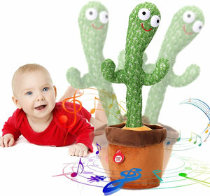 Cute Dancing Cactus Plush Toy Electronic Shake Kids Gift