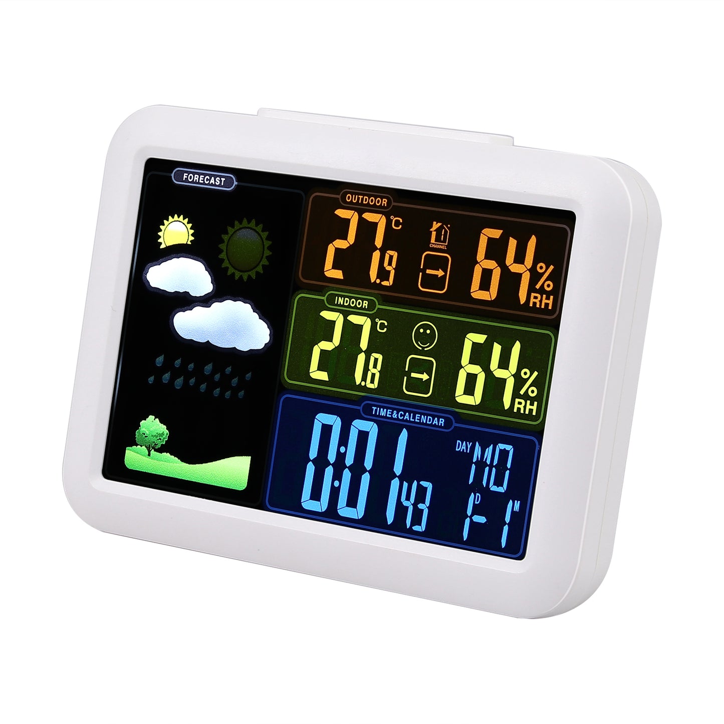 Indoor temperature hygrometer alarm clock