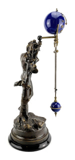 Load image into Gallery viewer, Ansonia Replica Mystery Swinger Statue Mantle Clock
