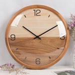 Load image into Gallery viewer, Creative Solid Wood Simple Living Room Silent Quartz Clock
