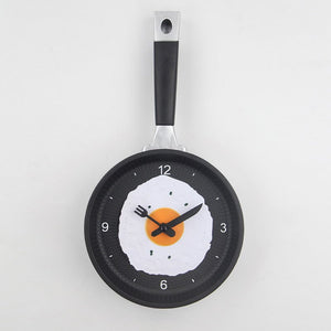 Fried Egg Pan Clock Mute Clock Simple Clock