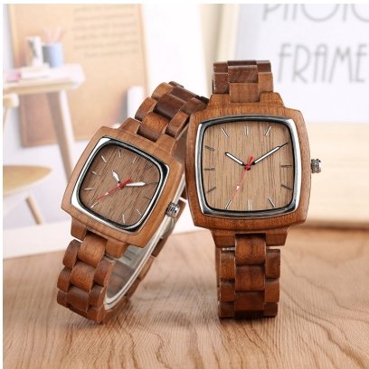 His & Hers Bamboo Watch
