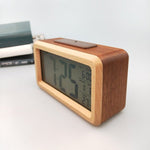 Load image into Gallery viewer, Simple Solid Wood Fashion Electronic Alarm Clock
