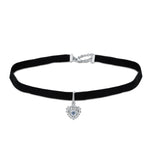 Load image into Gallery viewer, Evil Eye Choker Necklace Women Silver Jewelry
