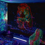 Load image into Gallery viewer, Fluorescent Blacklight Tapestry

